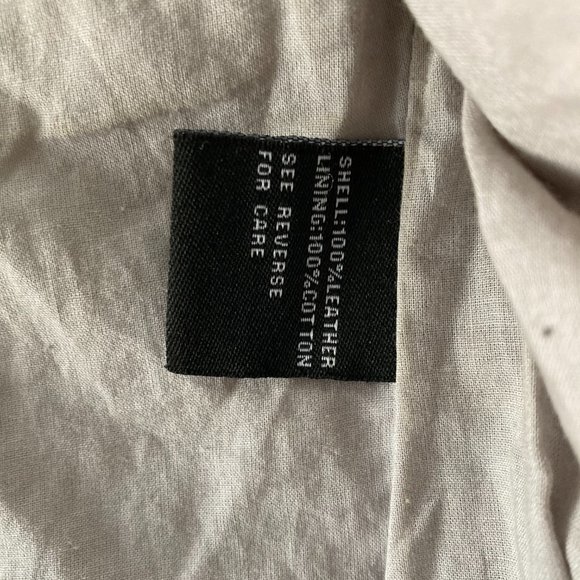 Blanc Noir Leather Cropped Jacket - Picture 6 of 6